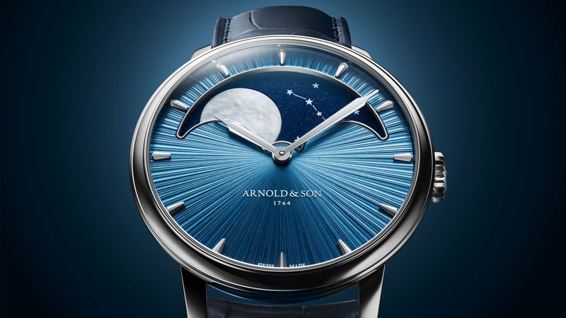 Arnold & Son Shimmers with Perpetual Moon Celestial Blue
