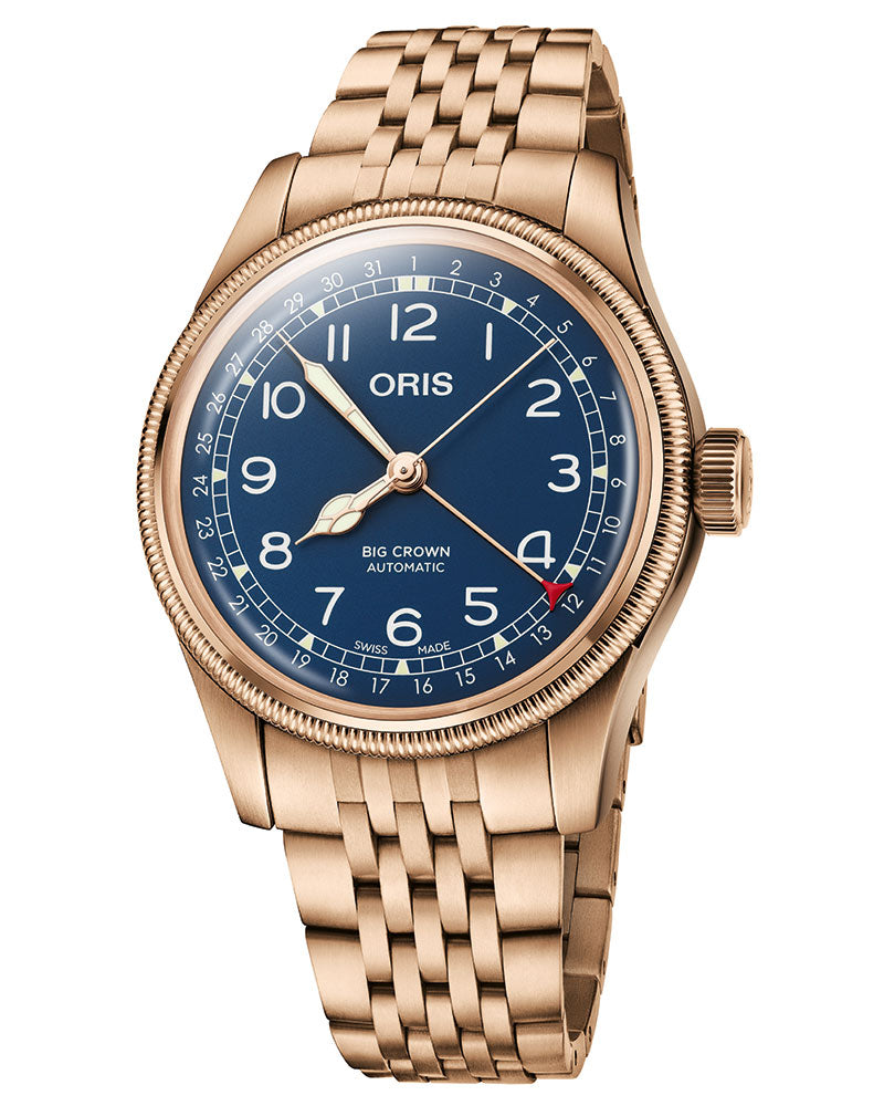 Oris Big Crown Pointer Date Bronze Collection Blue Dial