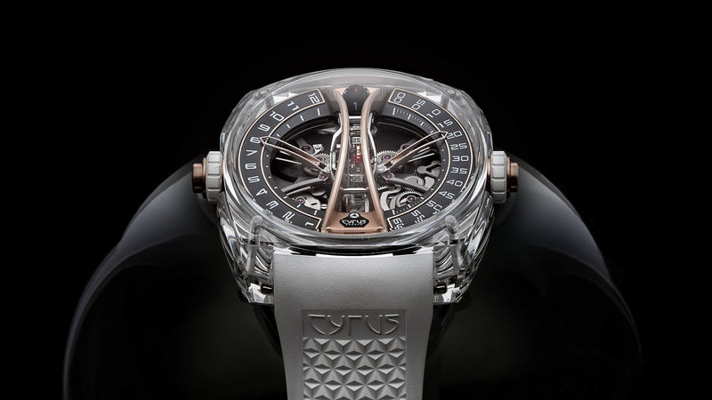 Cyrus Klepcys Sapphire Crystal Vertical Tourbillon luxury watch