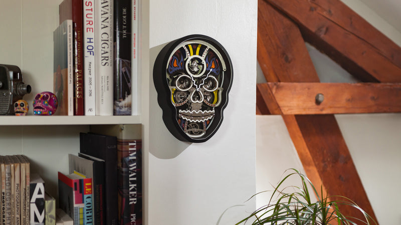 L'Epée and Fiona Krüger Explore Life and Death with Vanitas Skull Clock