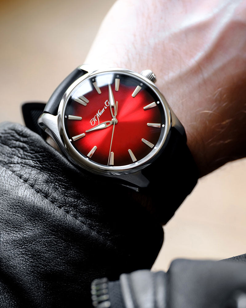 H. Moser & Cie Pioneer Center Seconds Swiss Mad Red