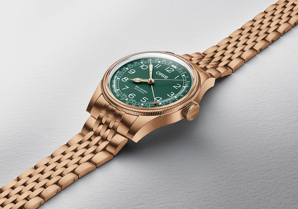 Oris Big Crown Pointer Date Bronze Collection Green Dial