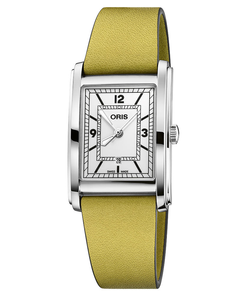 Rectangular Yellow Oris Goldsmith Complications