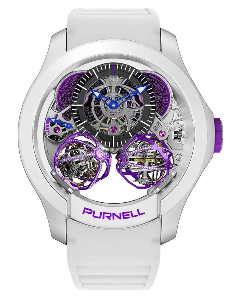 Purnell Escape II White Microfiber Purple