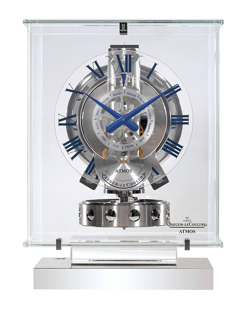 Jaeger-LeCoultre Atmos Classique Transparente Phases de Lune Glass Table Clock