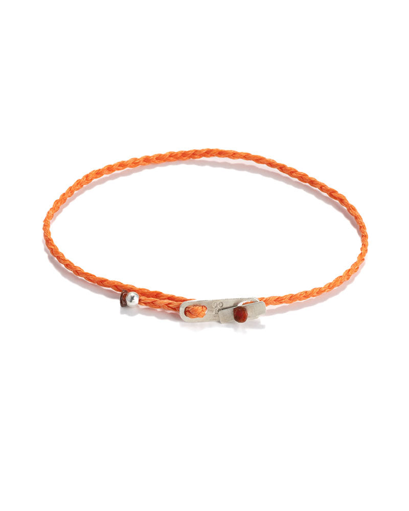 Oskar Gydell Hand-Braided Orange Cord Bracelet